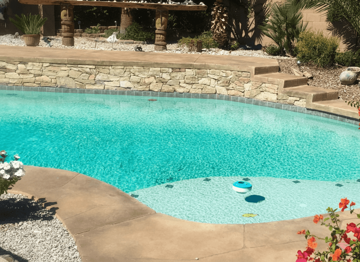 Crystal clear pool - Pool Hounds professional cleaning